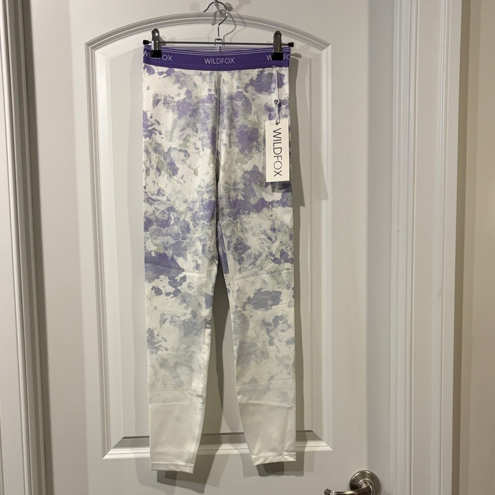 Wildfox Lavender and White Leggings